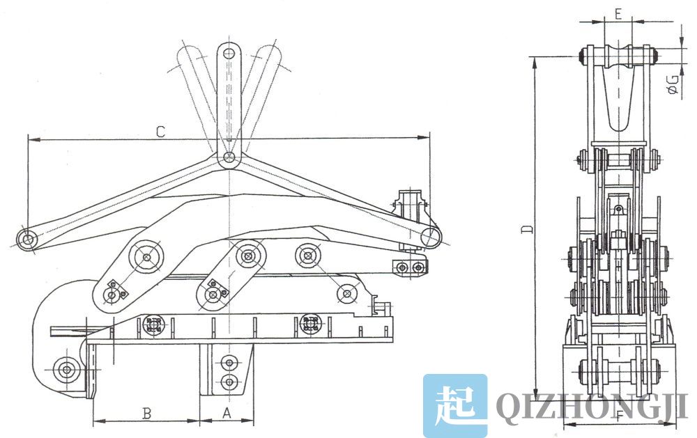 自動開閉立式鋼卷夾鉗外形尺寸圖.jpg 自動開閉立式鋼卷夾鉗外形尺寸圖.jpg