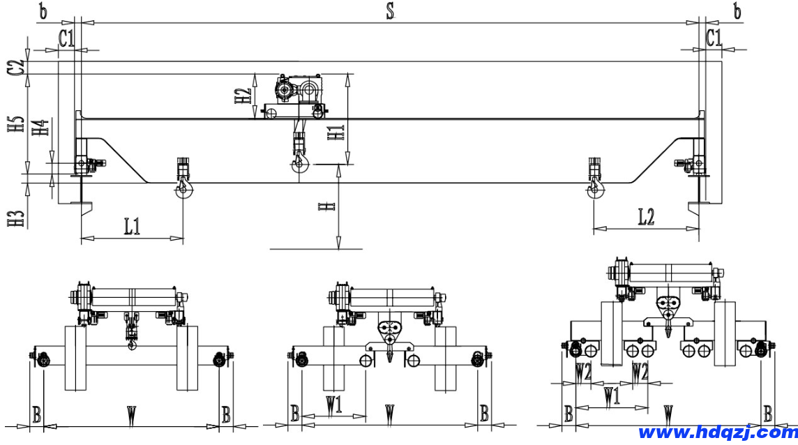 歐式雙梁橋式起重機(jī) 歐式雙梁橋式起重機(jī)